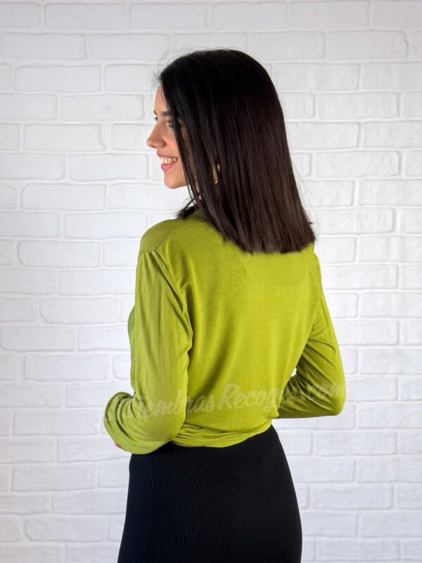 Bolero de seda Kimbe - Oliva - Imagen 2