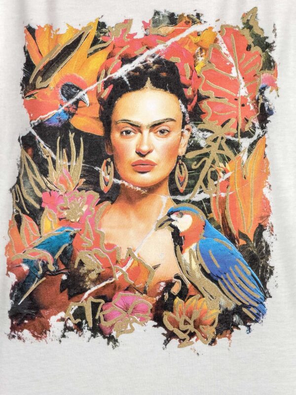 Camiseta estampada Frida Kahlo - Imagen 2