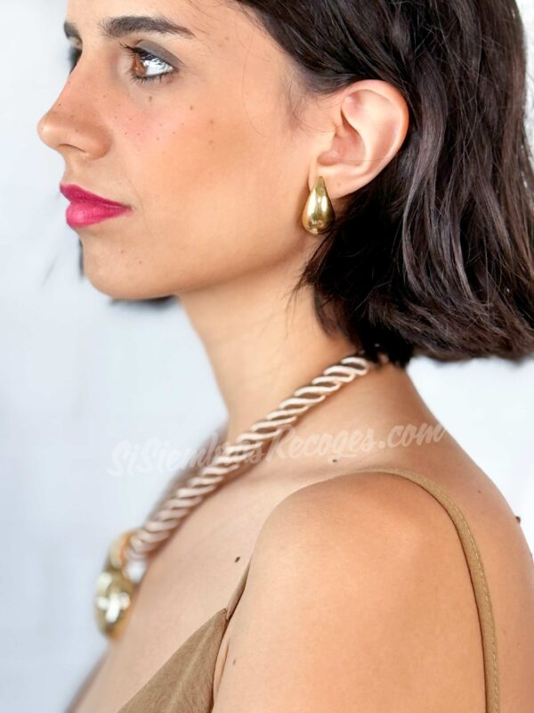 Pendientes Gota Dorada