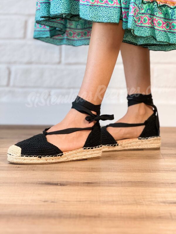 Sandalias de esparto con lazo