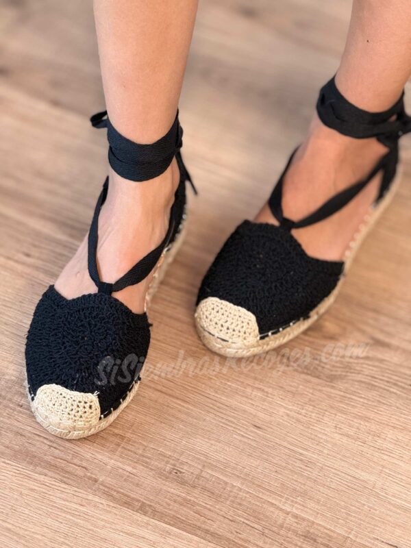 Sandalias de esparto con lazo - Imagen 2