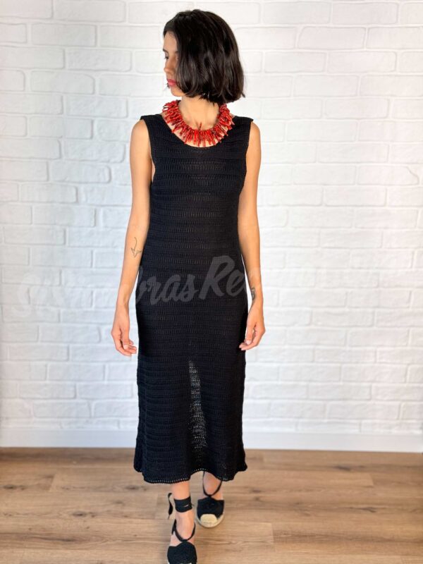 Vestido de punto Yoruba - Negro - Imagen 2