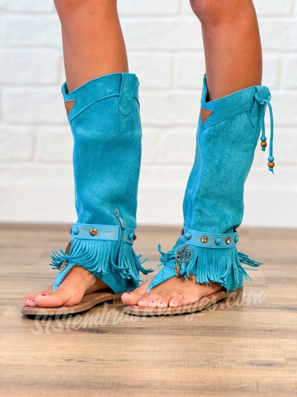 Sandalias altas Cherokee – Turquesa