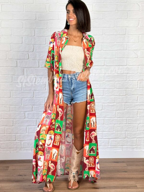 Vestido/Kimono Jungla - Imagen 3