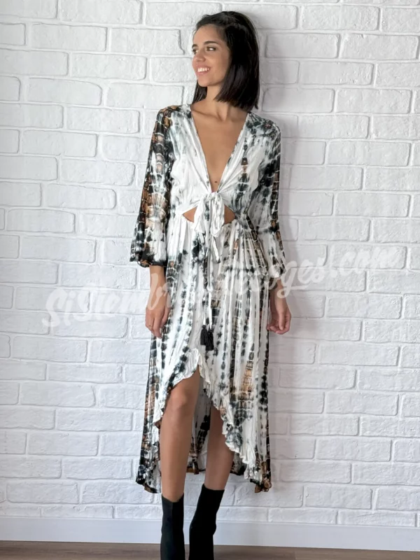 Vestido Tie Dye Alira - Blanco