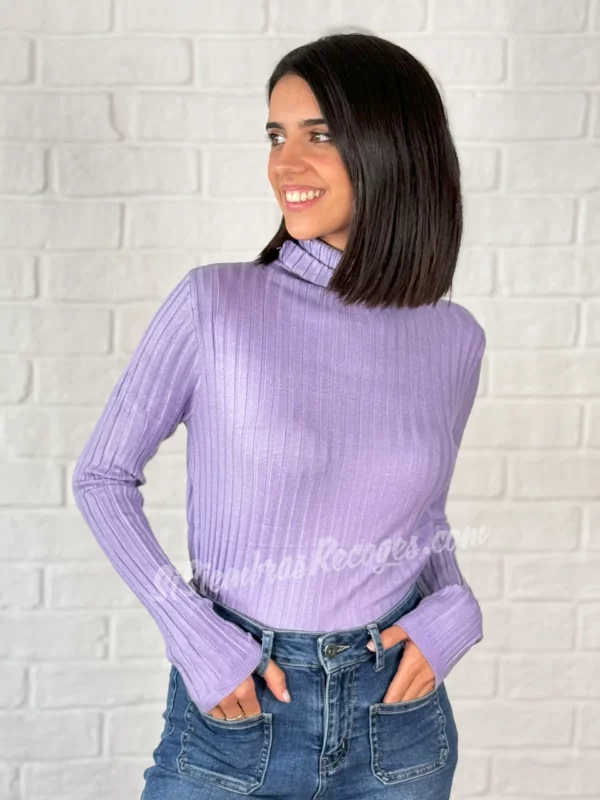 Jersey de cuello Ophira - Malva