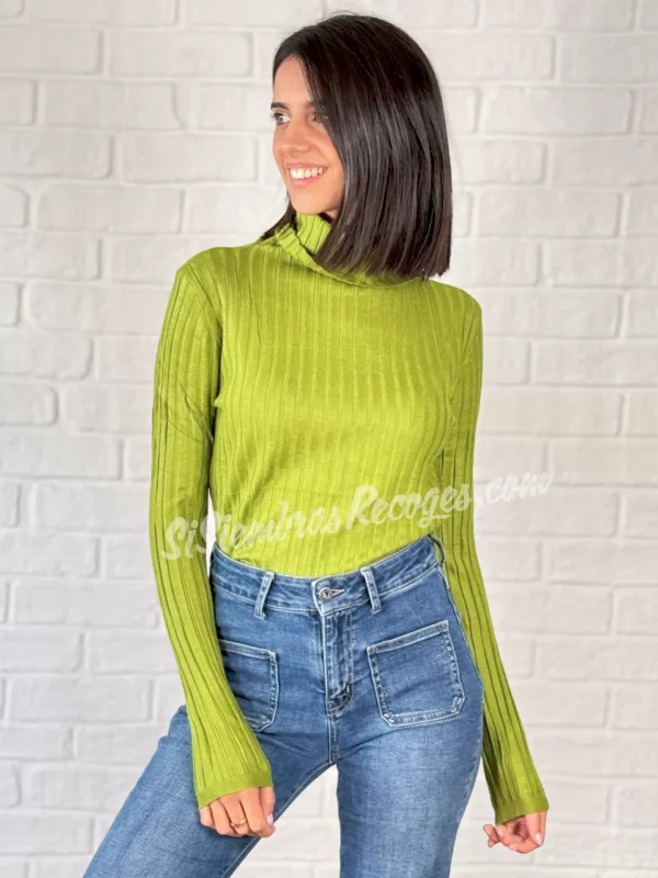 Jersey de cuello Ophira - Oliva