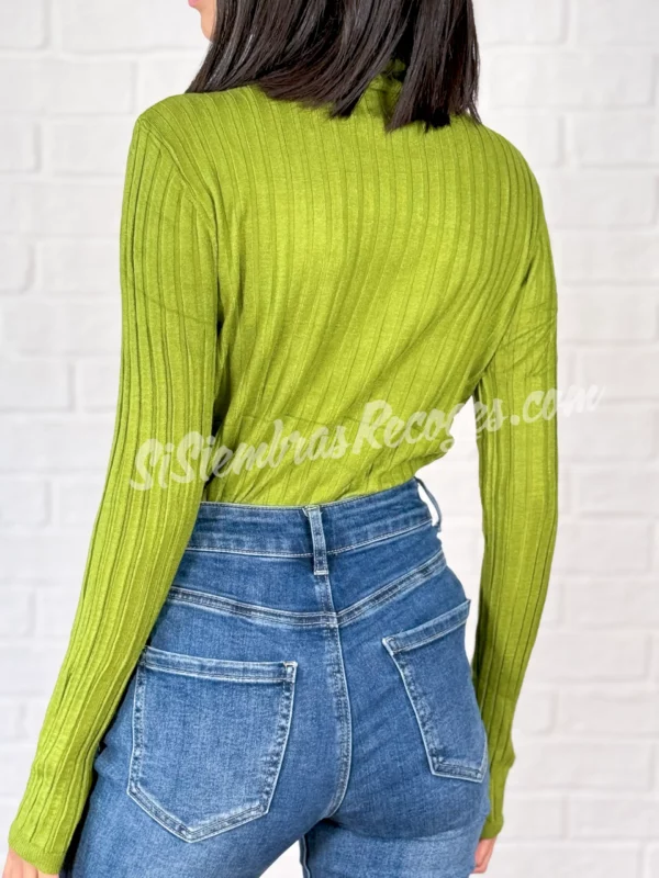 Jersey de cuello Ophira - Oliva - Imagen 2