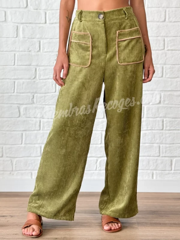 Pantalón de Pana Vintage - Oliva