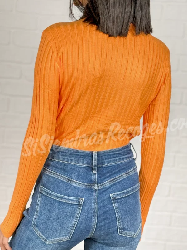 Jersey de cuello Ophira - Naranja - Imagen 2