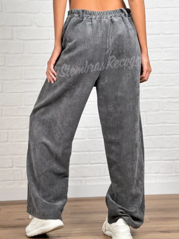 Pantalón de Pana Vintage - Gris - Imagen 2