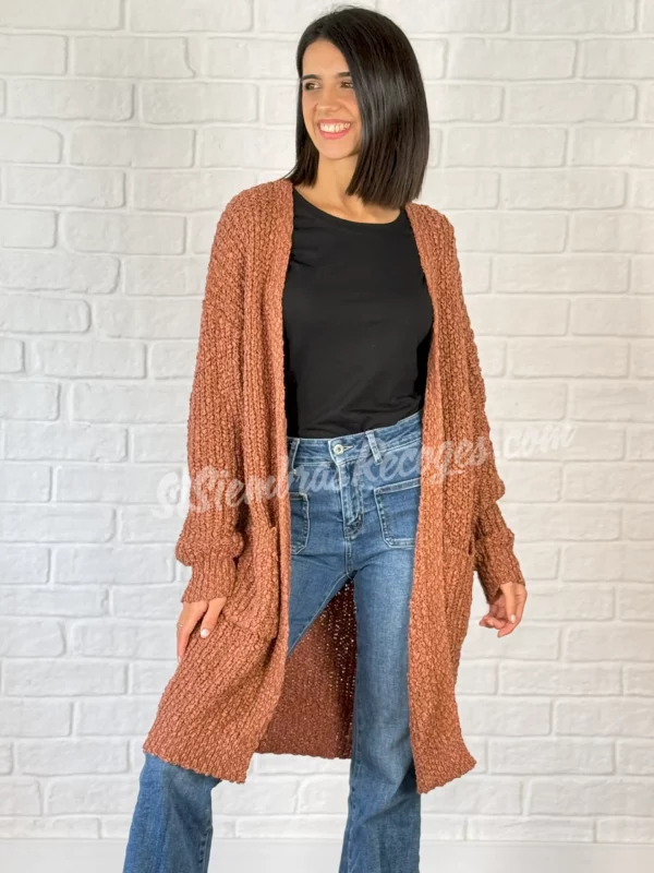 Cárdigan Boho Avenia - Terracota