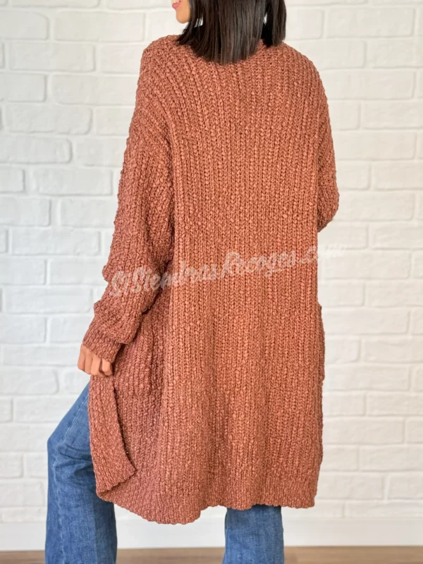 Cárdigan Boho Avenia - Terracota - Imagen 2