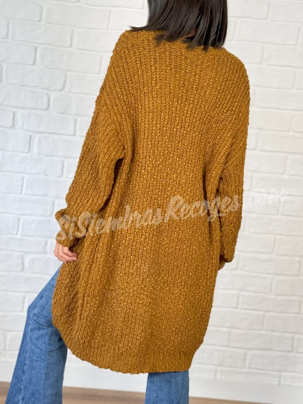 Cárdigan Boho Avenia - Mostaza - Imagen 2