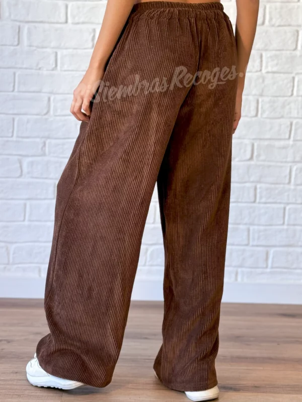 Pantalón de pana Corsica - Marrón - Imagen 2