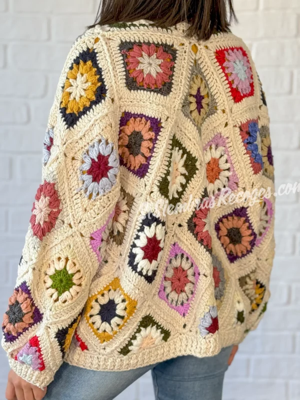 Rebeca de crochet Ciclón - Beig - Imagen 2