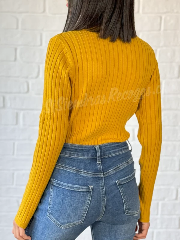 Jersey de cuello Ophira - Mostaza - Imagen 2