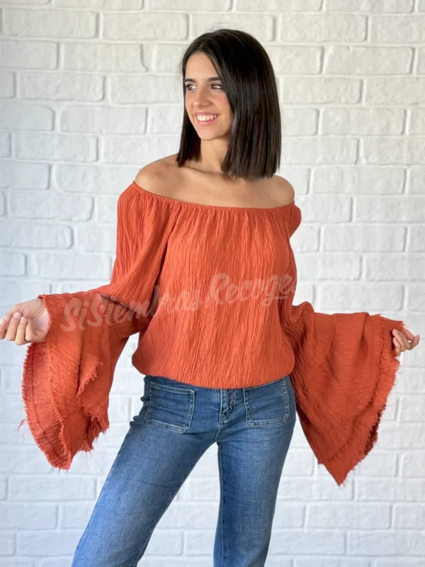 Blusa Boho Serena - Teja