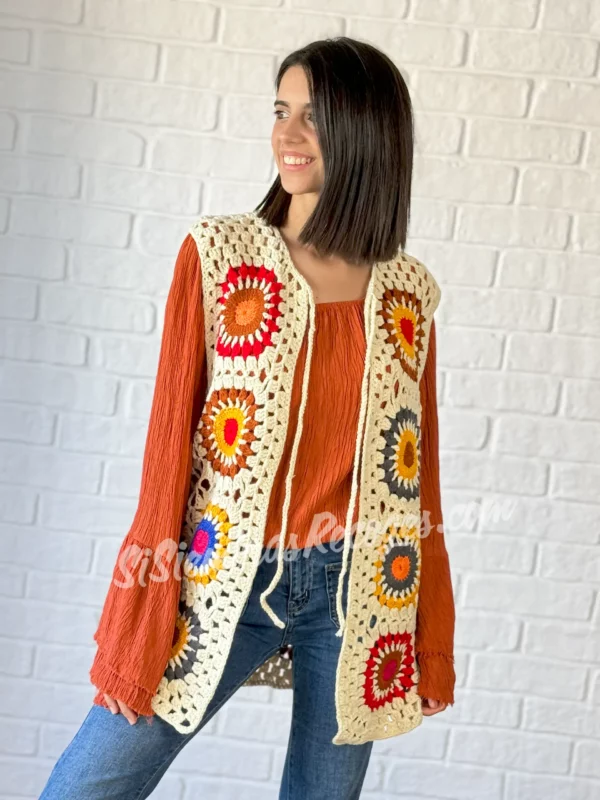 Chaleco de crochet Pineda