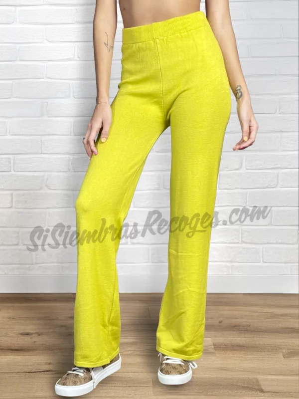 Pantalón de punto Vibrante - Oliva