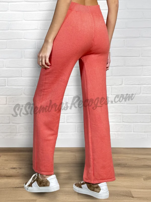 Pantalón de punto Vibrante - Coral - Imagen 2