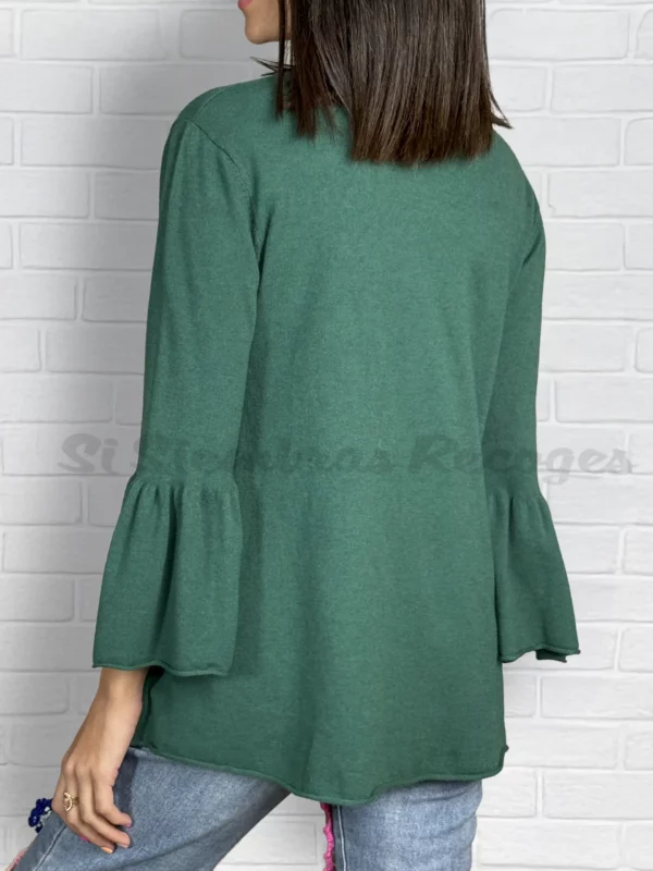 Blusa de punto Reira - Verde - Imagen 2