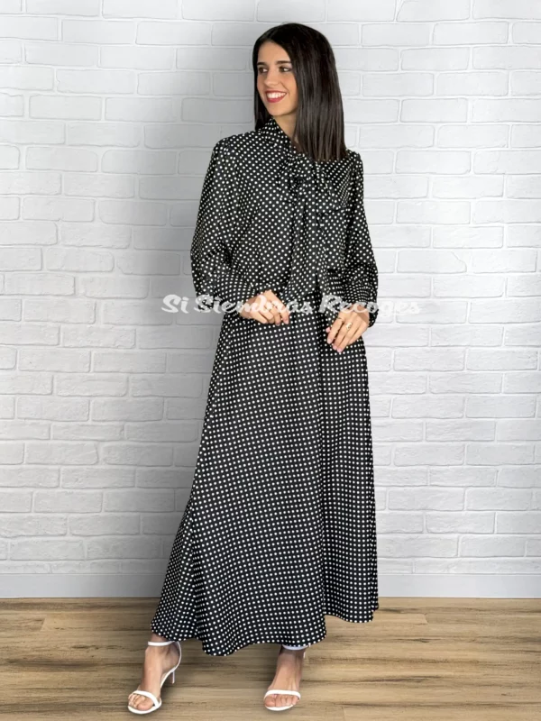 Camisa de lunares Montoya - Negro y blanco - Imagen 4