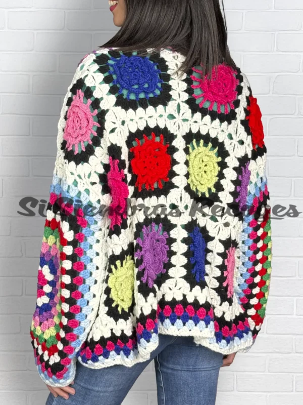 Rebeca de crochet Floralis - Imagen 2