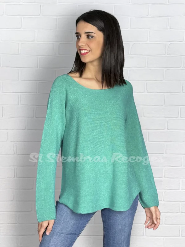 Jersey de punto Odelia - Verde medico
