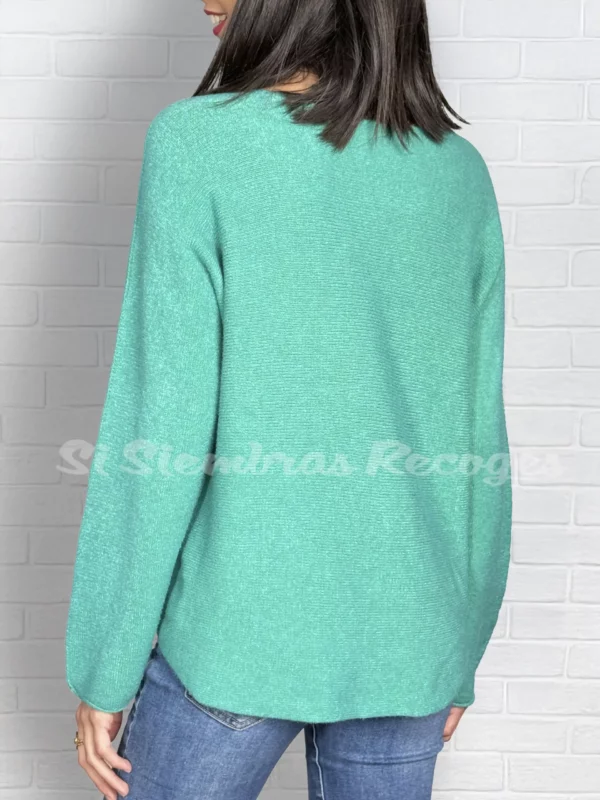 Jersey de punto Odelia - Verde medico - Imagen 2