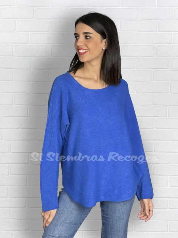Jersey de punto Odelia - Azul Klein