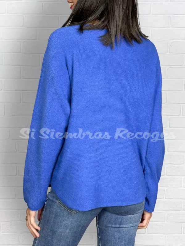 Jersey de punto Odelia - Azul Klein - Imagen 2